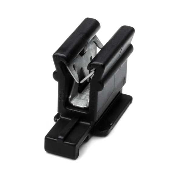 Connector Clip, Panel Thickness 1.0-3.0mm, PA66HIRHS, Black, 1000/pkg