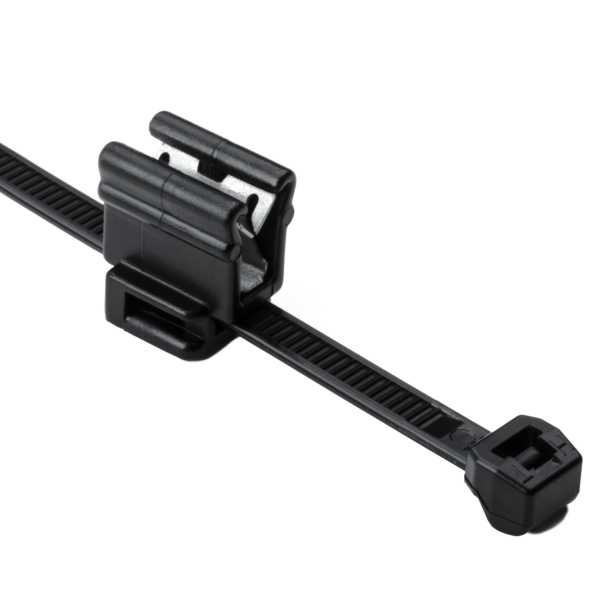 Outside Serrated Cable Tie Edge Clip 8 0 Long Ec4b 1 3 Mm Panel 50lb Pa66hs Black 500 Pkg Hellermanntyton