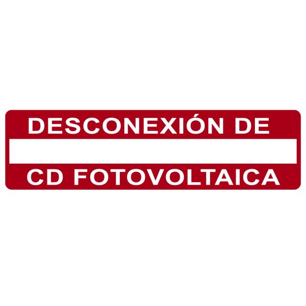 solar label printable spanish photovoltaic dc disconnect 3 75 x 1 0 pet red 50 roll hellermanntyton