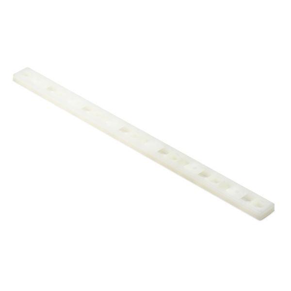 Cable Tie Mounting Plate, .50'' x 3.00'', T18-T50 Cable Ties, #6 (M3) Screw, PA66, Natural, 100/pkg